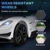 AIYAPLAY Maserati GT2 Licensed 12V Electric Car for Kids, Kids' Electric Ride on with Suspension System, Remote Control, USB, Music, Horn, Lights, Auxiliary Wheels, for Ages 3-5 Years, White