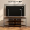 HOMCOM Corner TV Stand Cabinet, TV Unit for TVs up to 50