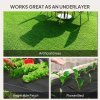 Outsunny 2m x 90m Weed Control Membrane, Heavy Duty Weed Control Barrier Fabric, 90gsm Ground Cover for Patios, Garden, Flower beds, Landscaping