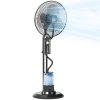 HOMCOM Pedestal Fan with Water Mist Spray, Spray Misting Fan with 70° Oscillation, Tilt Head, 4 Speeds, 3 Modes, Adjustable Mist, 3.2L Water Tank, for Home, 120 cm