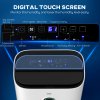 HOMCOM 20L/Day Dehumidifier with Air Purifier and HEPA Filter, 24H Timer, 4 Modes, Electric Moisture Air Dehumidifier for Home Laundry Basement, White