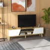 HOMCOM TV Stand Cabinet, TV Unit for TVs up to 65