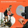 SPORTNOW Exercise Bike, Magnetic Indoor Cycling Bike, 264lbs Weight Capacity Stationary Bike, with Silent Flywheel, LCD Display, Bottle/Tablet Holder, Comfortable Seat, for Home Cardio Workout