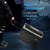 Outsunny 40L Car Refrigerator, Portable Compressor Cooler Box, Fridge Freezer w/ Inner LED Light, Foldable Handles, Cup Holders, 12/24V DC and 110-240V AC for Campervan RV Boat Travel Down to -20°C