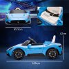 AIYAPLAY Maserati MC20 Licensed 12V Electric Car for Kids with Remote Control, Kids' Electric Ride on with Slow Start, LED Lights, Music, Horn, Spring Suspension, for 3-6 Years, Blue