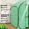 Outsunny Mini Pop Up Greenhouse with Reinforced PE Cover, Foldable Small Greenhouse with Zipper Door for Indoor Outdoor, 150 x 148 x 148 cm, Green