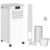 HOMCOM 8000 BTU Air Conditioning Unit, 2.3KW 3-in-1 Portable Air Conditioner, Dehumidifier, Cooling Fan with Remote Control, Digital Display, 2 Speeds, 24H Timer, Window Venting Kit, 18m²