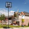 HOMCOM Portable Freestanding Basketball Hoop Stand Transparent Backboard 160-305cm Adjustable Basketball Hoop with Two Moving Wheels For Adult Outdoor & Indoor Use