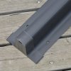 Outsunny 3 x 3(m) Cantilever Roma Parasol, Square Garden Umbrella with Cross Base, Crank Handle, Tilt, 360 Rotation and Aluminium Frame, Grey