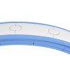 SPORTNOW Smart Weighted Hula Hoop for Adults, Hula Ring with 16 Detachable Knots, 360?? Auto-Rotating Ball and Digital Counter, Massage Hula Circle For Weight Loss, Light Blue