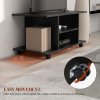 HOMCOM Modern TV Cabinet Stand Storage Shelves Table Mobile Bedroom Furniture Bookshelf Bookcase 