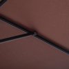 Outsunny 2.6M Garden Parasol Umbrella with Tilt and Crank, Outdoor Sun Parasol Sunshade Shelter with Aluminium Frame, Coffee