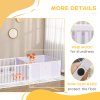 PawHut Whelping Box for Dogs, 2m x 1m Whelping Pen for Indoors, Pet Playpen with Three Doors, Two-Room Design