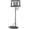 SPORTNOW Basketball Hoop Outdoor, Basketball Hoop and Stand with 10-Level Adjustable Height, Weighted Base, Portable on Wheels, 2.3-3.05m, for Teens, Adults