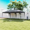 Outsunny Pop Up Gazebo 3 x 6m, Foldable Canopy Tent, Height Adjustable Wedding Awning Canopy w/ Carrying Bag, Grey