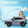 AIYAPLAY Aston Martin DBX Licensed 12V Kids Ride on Car, Kids Electric Car with Remote Control, 4 Suspension Wheels, LED Lights, Music, Horn, Slow Start, for Ages 3-6 Years, Grey