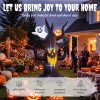 Outsunny 8 FT Halloween Inflatable Spooky Tree, Scary Halloween Decoration, Inflatable Giant Dead Tree Blow Up Decoration with Ghost and Pumpkin, Built-in LED Lights for Garden Indoor Outdoor Decor