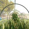 Outsunny 3 x 2 x 2m Polytunnel Greenhouse with Roll-up Door and Mesh Window, Walk-in Grow House Tent with Plastic Cover and Steel Frame, Clear