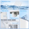 HOMCOM 14000 BTU Portable Air Conditioner, Smart Home WiFi Compatible, 5-in-1 Heater Dehumidifier Cooler Fan, with Sleep Mode, Remote, 24H Timer, Window Venting Kit, A Energy Efficiency, 35m², White