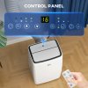 HOMCOM 14000 BTU Air Conditioning Unit, 3-in-1 Portable Air Conditioner, Dehumidifier, Cooling Fan with 24H Timer On/off, 2 Speeds, Remote Control, LED Display, 24H Timer, Window Venting Kit, 40m²