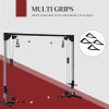 SPORTNOW Multi Home Gyms with Cable Pulley System, Cable Crossover Machine with 4 Handles for Full Body Strength Training, Power Rack for Home Workout, Black