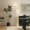 HOMCOM Modern Floor Lamp, Uplighter 2-Light Tall Standing Lamp with Adjustable Heads,  for Living Room, Bedroom, Office