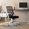 Vinsetto Office Chair, Ergonomic Desk Chair, Executive Computer Chair with 90° Flip-up Armrest and Lumbar Support, Adjustable Height for Home/Office, Black