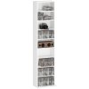 HOMCOM 260 CD/120 DVD Storage Unit, Blu-ray Media Storage Shelf with 9 Compartments and 6 Adjustable Shelves, CD Tower for Living Room, Bedroom, Office