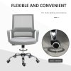 Vinsetto Office Chair, Ergonomic Desk Chair, Mesh Computer Chair with Back Support, Adjustable Height and Swivel Rolling Wheels, Grey
