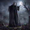 HOMCOM 170cm Life Size Animated Pop-Up Ghost with Werewolf Mask, Halloween Decorations Outdoor Indoor, Scary Halloween Animatronics Decor with Sound Touch Activated, Light Up Animated Prop