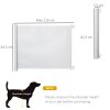 PawHut Retractable Stair Gate for Dogs, Pet Mesh Safety Gate Extends up to 115cm for Doorways Indoor- White