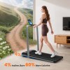 SPORTNOW Folding Treadmill with Incline, 2 in 1 Under Desk Walking Pad Treadmills for Home Office with Remote Control and LED Display, 2.0HP, 1-6KM/H, No Assembly