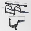 SPORTNOW Pull Up Bar Doorway with Non-Slip Multi Grips, Door Frame Chin Up Bar, Push up Stand with Anti-Fall Slot for Home Gym Upper Body Workout, Black