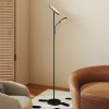 HOMCOM LED Floor Lamp for Living Room, Stepless Dimmable Standing Lamp, Mother and Child Uplighter with Reading Light, 4 Scene Modes, 2700K-6500K Colour Temps, 4 Brightness Levels, Remote Control