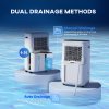 HOMCOM 20L/Day Dehumidifier with Air Purifier and HEPA Filter, 24H Timer, 4 Modes, Electric Moisture Air Dehumidifier for Home Laundry Basement, White