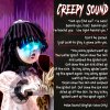 HOMCOM 72cm Animated Halloween Rocking Horse Girl Animatronic, Moving Haunted Doll with Colourful Glowing Eyes, Creepy Rhymes, Sound/Touch Activated, Holiday Prop for Indoor and Covered Outdoor