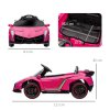 HOMCOM Lamborghini Veneno Licensed 12V Ride on Car, Electric Car for Kids with Butterfly Doors, 7km/h Kids' Electric Ride on with Remote, Music, Horn, Suspension for Ages 3-6 Years, Pink