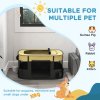 PawHut Dog Pen, Pet Playpen, Portable Foldable Dog Cat Playpen Soft Pet Cage with Storage Bag for Puppies, Rabbits, Kittens, Guinea Pigs, 114 x 89 x 59cm - Yellow