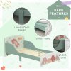 ZONEKIZ Toddler Bed Frame, Kids Bedroom Furniture for Ages 3-6 Years, 77 x 143 x 60cm