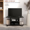 HOMCOM Modern TV Cabinet Stand Storage Shelves Table Mobile Bedroom Furniture Bookshelf Bookcase 