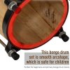 HOMCOM Wooden Bongo Drum Set ??7.75