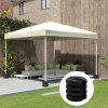 Outsunny Pop up Canopy Weight Set of 4, Heavy Duty Sand Fillable Tent Leg Weights for Marquee Party Tent Canopy, Total 20kg