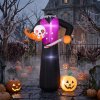 Outsunny 6 FT Halloween Inflatable Headless Skeleton, Scary Halloween Decoration, Inflatable Skeleton Blow Up Decoration with Built-in Colourful LED Lights for Garden Indoor Outdoor Decor