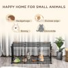 PawHut Pet Playpen DIY Small Animal Cage Metal Fence with Door, 22 Pieces, for Bunny Chinchilla Hedgehog Guinea Pig