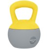 SPORTNOW Soft Kettlebell, 12kg Kettle Bell with Non-Slip Handle for Home Gym Weight Lifting and Strength Training, Yellow and Grey