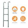 Outsunny Metal Trampoline Ladder 3 Step Outdoor Stepper for 12ft or 14ft Trampoline