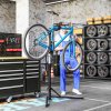 HOMCOM Bike Repair Stand, Heavy Duty Bike Stand for Maintenance, Height Adjustable, Foldable, 30?? Rotatable for Road Bike, Mountain Bike, E-Bike