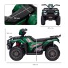 HOMCOM 12V Electric Quad Bike for Kids, Ride-On Car w/ Forward, Reverse Functions, Music, LED Headlights, for Ages 3-5 Years - Green