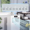 HOMCOM 8000 BTU Air Conditioning Unit, 2.3KW 3-in-1 Portable Air Conditioner, Dehumidifier, Cooling Fan with Remote Control, Digital Display, 2 Speeds, 24H Timer, Window Venting Kit, 18m²