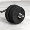 SPORTNOW 25kg Barbell Weights Set, Adjustable Gym Weights up to 80kg with 4ft Curl Bar and Non-slip Handle for Home Gym, Exercise, Weight Strength Training